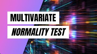 Multivariate Normality test using SPSS [upl. by Izogn792]