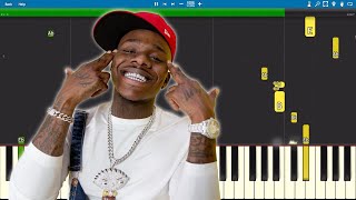 DaBaby  BOP  Piano Tutorial [upl. by Allekram272]