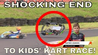 SHOCKING END to Kids Kart Race Most Watched Kart Race Ever in First Month on YT UKC Rd 3 Wigan [upl. by Akienahs]