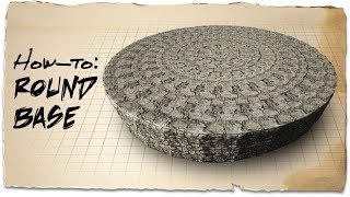 How to build a circle base  ARK Survival Evolved  Building Tips [upl. by Yadroc861]