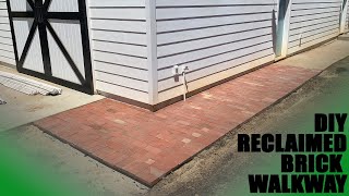 DIY Reclaimed Brick Walkway Around the Workshop [upl. by Arikal]