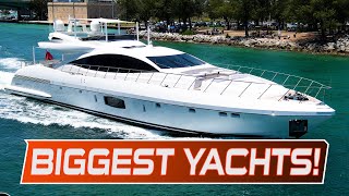 25 BIGGEST amp MOST EXPENSIVE Yachts at Haulover Inlet [upl. by Nyletac]