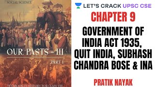 L47 Government of India Act 1935 Quit India Subhash Chandra Bose amp INA  Class 8 History NCERT [upl. by Nhguavad442]