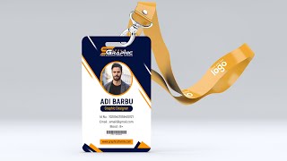 Professional Id Card Design  Photoshop Tutorial [upl. by Wehrle17]