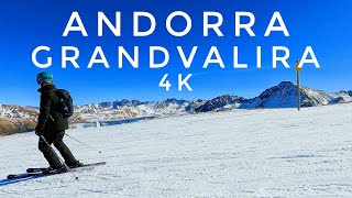 Andorra Grandvalira Skiing 2024  4K UHD [upl. by Roley]