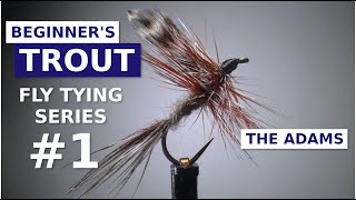 Fly Tying for Beginners  The Adams Dry Fly [upl. by Ased785]