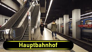 UBahn Station Hauptbahnhof  Munich 🇩🇪  Walkthrough 🚶 [upl. by Mcneely]