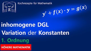 Variation der Konstanten  Differentialgleichung lösen  DGL [upl. by Nylahsoj]