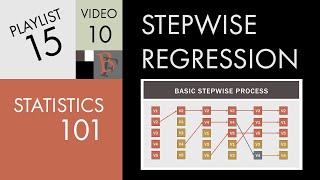 Statistics 101 Multiple Regression Stepwise Regression [upl. by Redd]