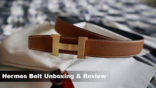 Hermes Reversible Belt with Constance Buckle Unboxing amp Review [upl. by Nrol]