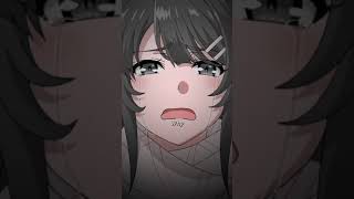 Mai sakurajima Train scene Sad anime edit [upl. by Hun]