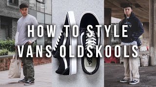 How To Style Vans Old Skools  3 Outfit Ideas [upl. by Hairahcez]