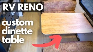 How to Build an RV Dinette Table  RV Renovation Part 8 [upl. by Hagan]