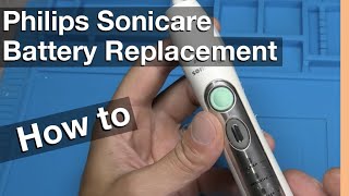 Battery Replacement on Electric Toothbrush Philips Sonicare How to in 4K [upl. by Neau]