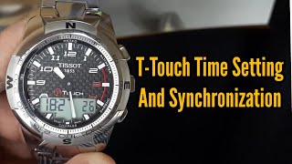 Tissot Ttouch watch Time setting and Synchronize  Watch Repair Channel [upl. by Kapoor]