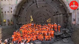 INCREDIBLE SWITZERLAND BIGGEST TUNNEL BORING MACHINE DIAMETERHOW DOES TUNNEL BORING MACHINE WORK [upl. by Naveb425]