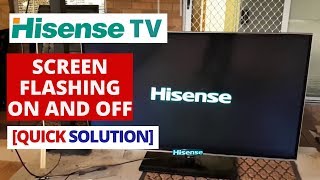 How To Fix Hisense TV Screen Flashing On And Off  Easy solve in 2 minutes [upl. by Anaiek63]