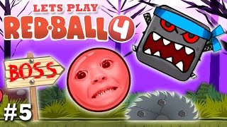 Mom amp Chase play RED BALL 4 THE FOREST BOSS FIGHT Part 5 FGTEEV Gameplay [upl. by Ailet]