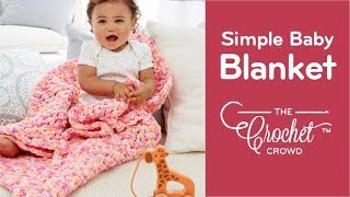 How to Crochet Beginners Simple Thick Baby Blanket [upl. by Orr863]