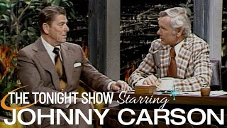 Ronald Reagan Sits Down with Johnny  Carson Tonight Show [upl. by Eirena]