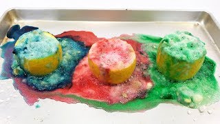 Make a Lemon Volcano  Fun Science Experiment [upl. by Ittak]