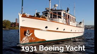 1931 Boeing Yacht Classic Yacht A piece of History Immaculate [upl. by Aij159]