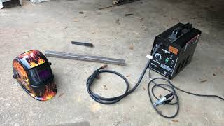 Harbor Freight Flux 125 Welder by Chicago Electric No DCEN Modifications REAL Review and Live Demo [upl. by Ellinnet489]