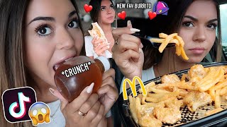 Trying Viral TikTok Food HACKS MUST TASTE THESE [upl. by Ettennaej905]