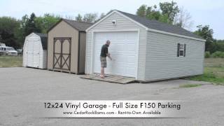 12x24 Garage F150 Parking [upl. by Adaynek]