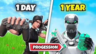 1 YEAR Controller to Keyboard and Mouse Progression  Fortnite [upl. by Kielty]