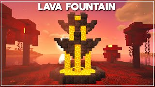 Minecraft How to Build a Lava Fountain Tutorial 2020 [upl. by Tuttle117]