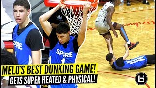 LaMelo Balls BEST DUNKING Game Gets SUPER HEATED vs Ranked PG Trash Talkin amp Gets PHYSICAL [upl. by Nylissej962]