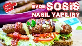 Evde Sosis Nasıl Yapılır Ev Yapımı Kolay Sosis Tarifi [upl. by Petulah393]