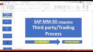 SAP MMSDThird partyTrading process full overview explanation theoretically [upl. by Carper]