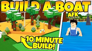 BUILD THIS AFK GOLD FARM IN 10 MINUTES Build a Boat [upl. by Abbottson747]