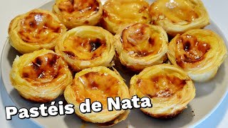 PASTEIS DE NATA  RECEITA TRADICIONAL DE PORTUGAL [upl. by Dolan]