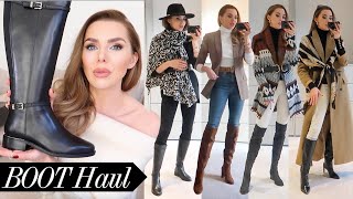 Winter Boot Haul  Unboxing amp How To Style Them [upl. by Collyer]