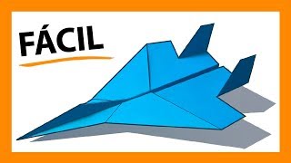 FÁCIL F15 Avión de papel 💙 Cómo hacer un increíble avión de papel de guerra que vuele mucho [upl. by Nathalie]