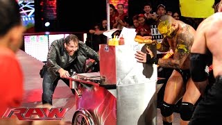 John Cena vs Seth Rollins Randy Orton amp Kane – 3on1 Handicap Match Raw Oct 6 2014 [upl. by Seyler]