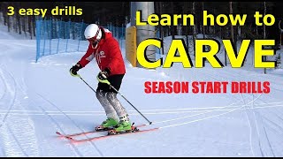 Learn how to CARVE  3 EASY DRILLS [upl. by Lahcym506]