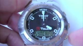 How to synchronize hands of original Tissot T Touch [upl. by Mencher158]