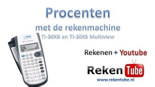 Procenten met de rekenmachine [upl. by Hafinah741]