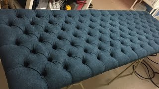 How to Make a Tufted Headboard [upl. by Dej]