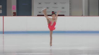 Figure Skating First Regional Competition  7 year old April [upl. by Ymme]