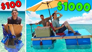 We Built 100 vs 1000 Boat FLOAT OR SINK [upl. by Ellehcil]