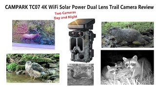 Campark TC07 4K 60MP WiFi Solar Power Dual Lens Trail Camera Review [upl. by Maighdiln]