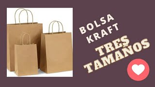 ✔️¿COMO HACER BOLSAS KRAFT DE DIFERENTES TAMAÑOS [upl. by Fakieh]