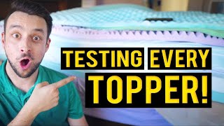 Testing Amazon Mattress Toppers  BLIND TEST [upl. by Airolg250]