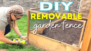 FENCE and Protect Your Raised Garden Bed  DIY How To Tutorial [upl. by Naimerej]