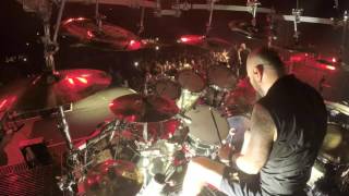 Disturbed on Tour Ten Thousand Fists Drum Footage [upl. by Eannyl304]